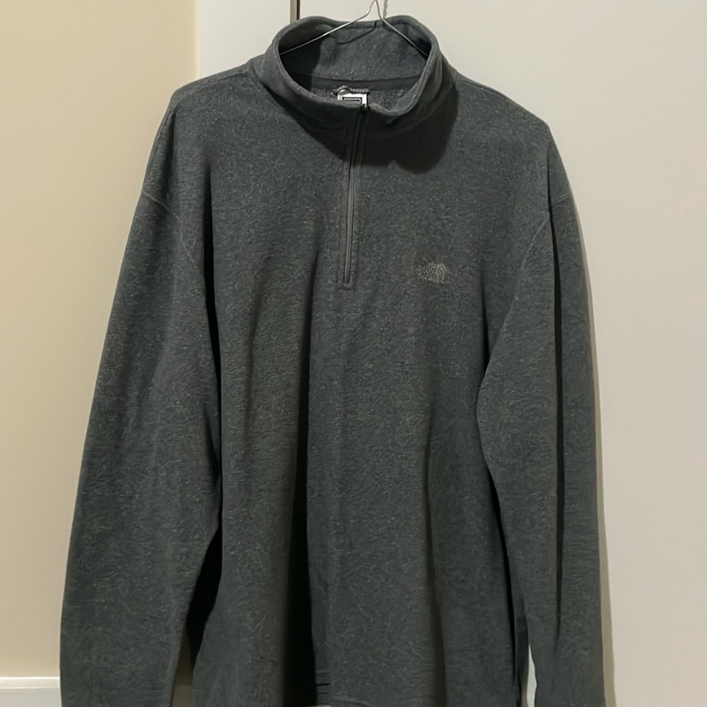 The North Face half zip jacket - gray, size XL
